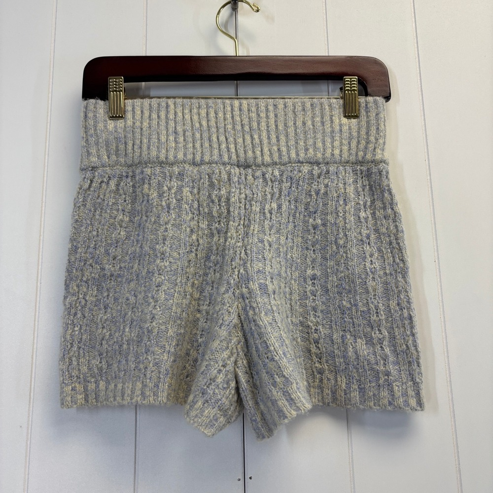Out From Under Urban Outfitters Boho Cablke Knit Shorts Size S Festival Clubwear - Picture 2 of 10